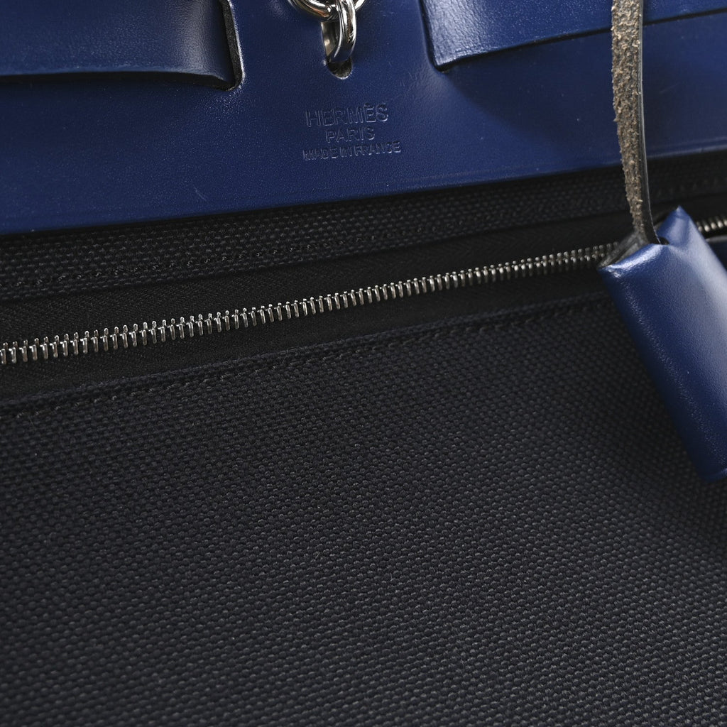 Military Toile Vache Hunter Herbag Zip 31 PM Bleu Marine Bleu Saphir