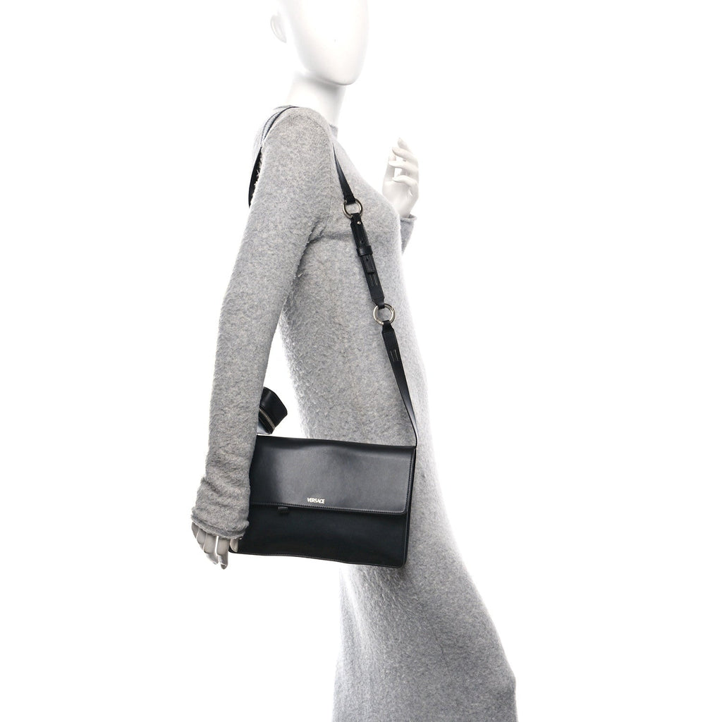 Calfskin Cargo Modular Messenger Bag Black