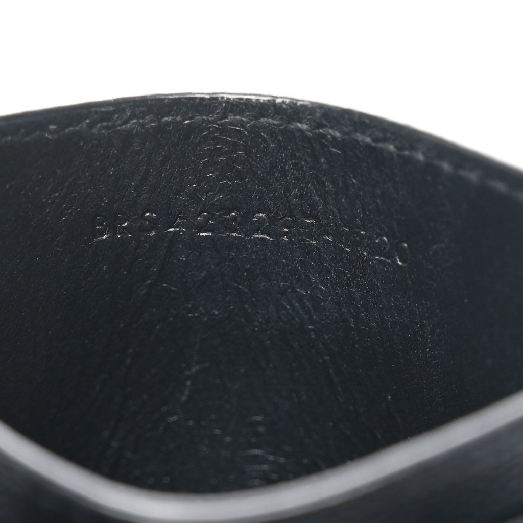 Grain De Poudre Matelasse Chevron Monochrome Monogram Credit Card Case Black