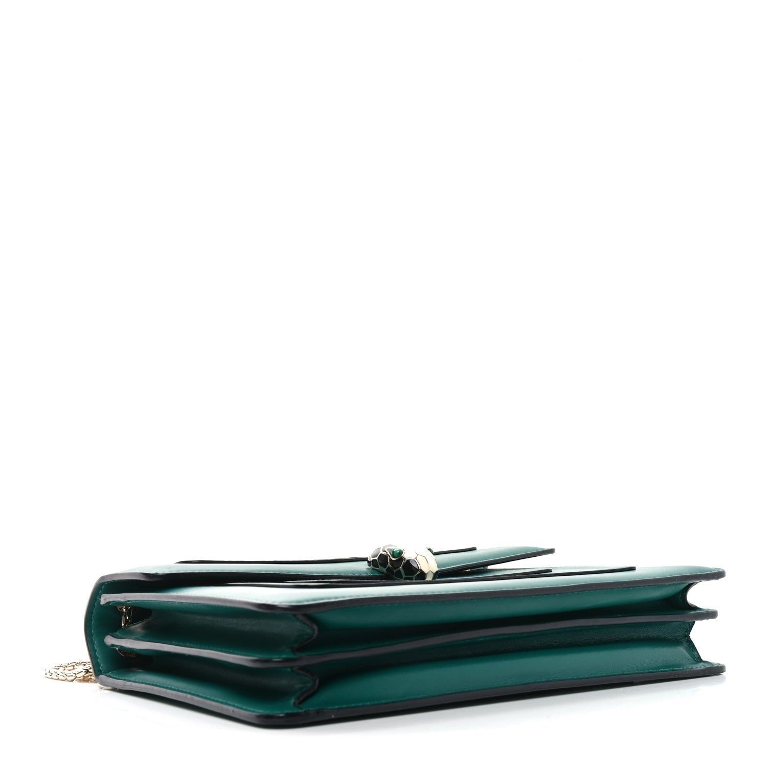 Calfskin Serpenti Forever Shoulder Bag Emerald Green