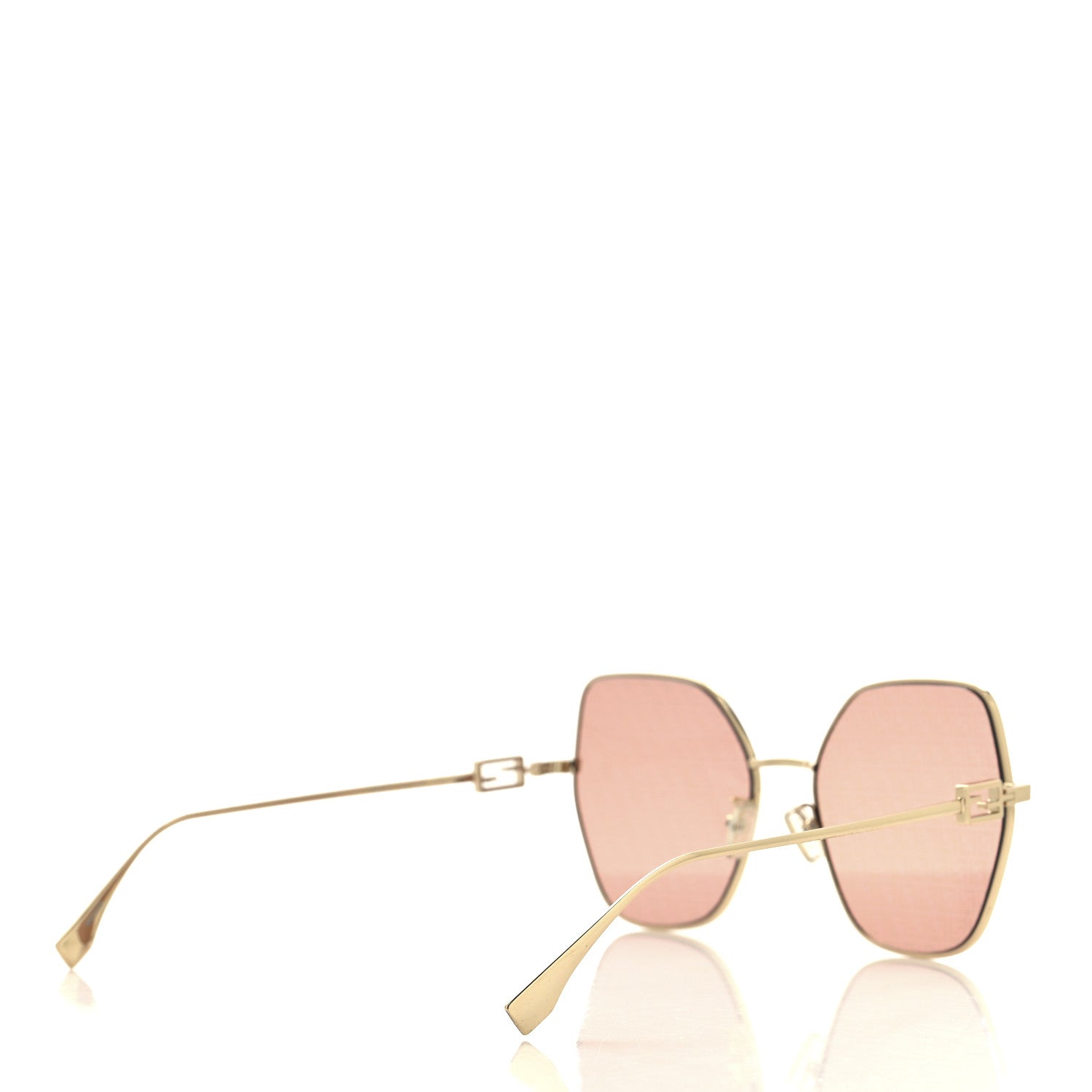 Metal Aviator FF Sunglasses FE40033U  Pink