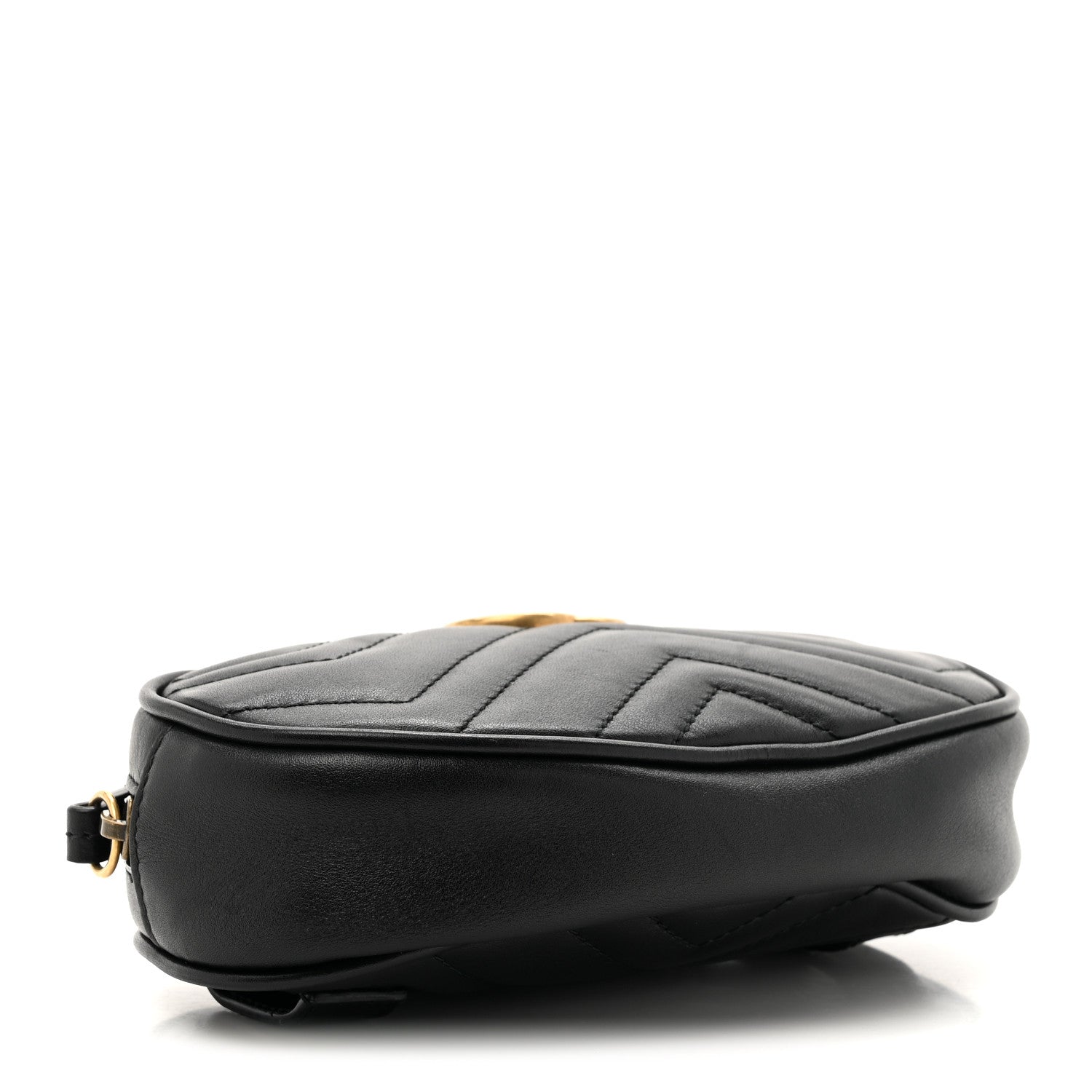 Calfskin Matelasse GG Marmont Belt Bag 85 34 Black