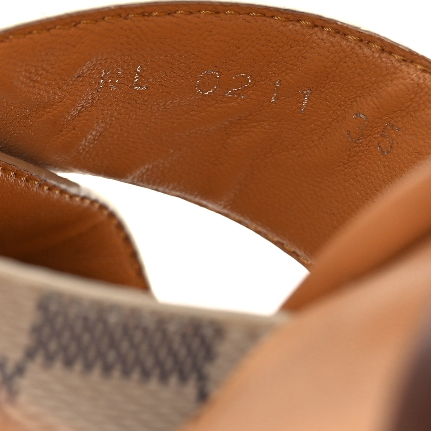 Damier Azur Starboard Wedges 35 Tan