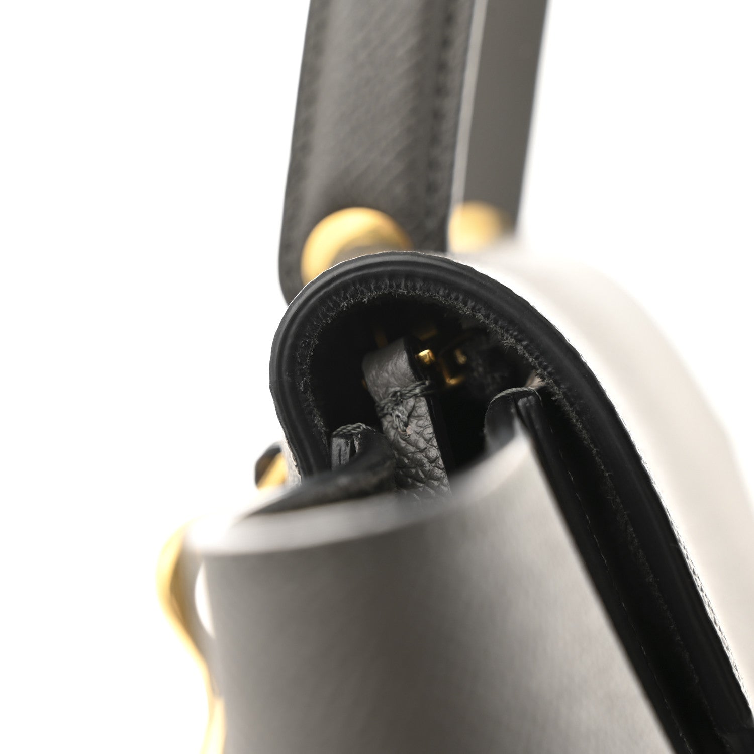 Grained Calfskin Mini Belt Bag Grey