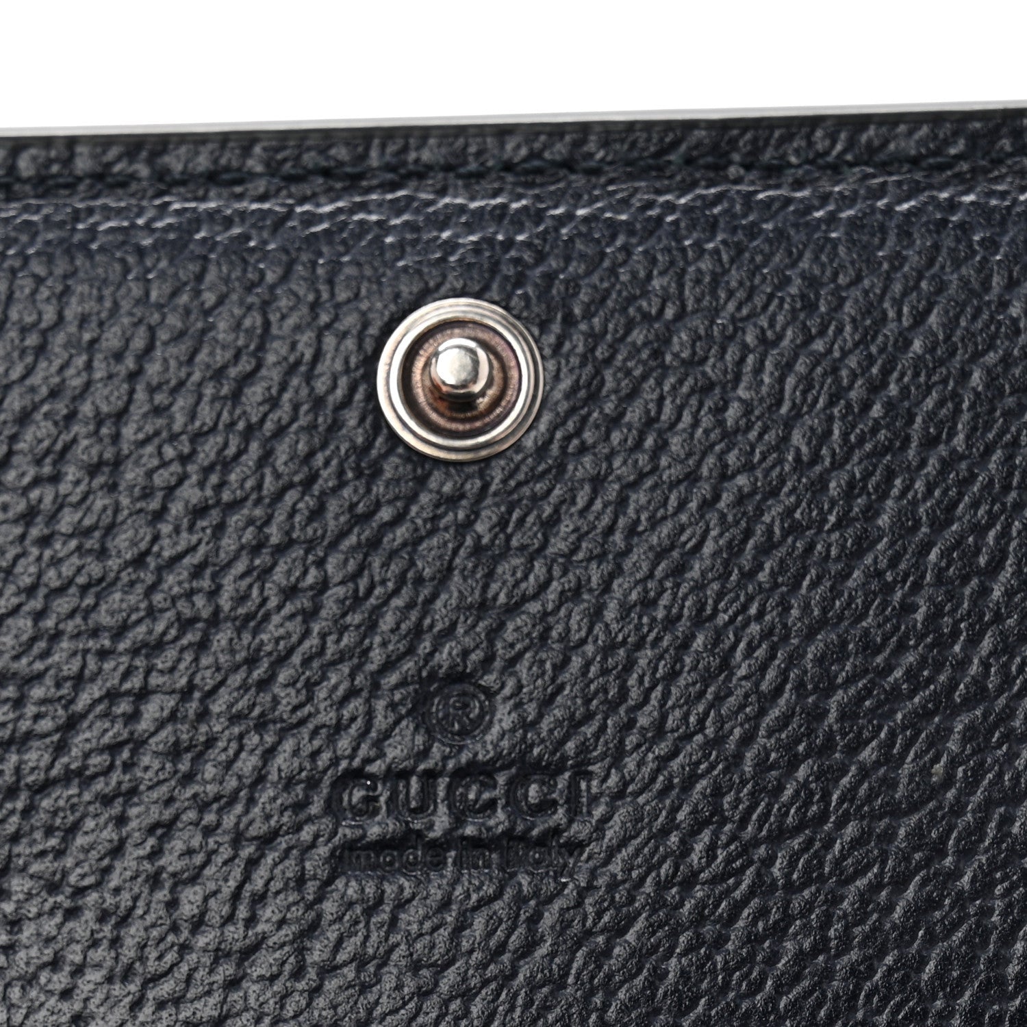 GG Supreme Monogram Textured Dollar Calfskin Web Ophidia Card Case Beige Blue