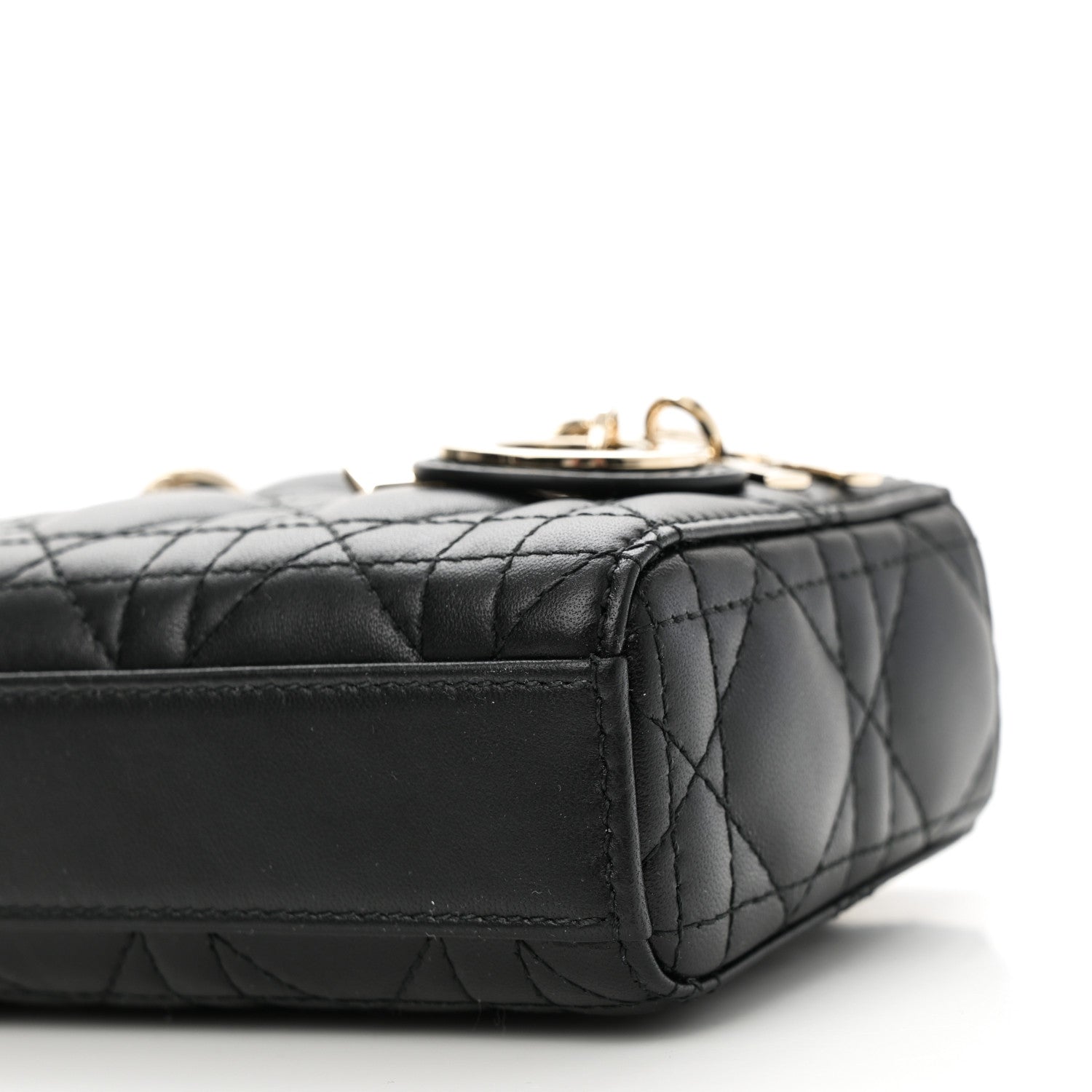 Lambskin Cannage Micro Lady D-Joy Black