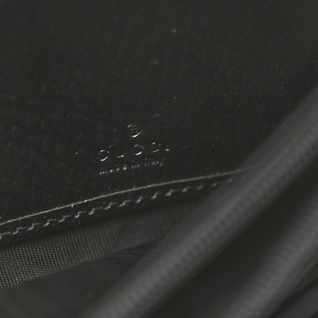 Dollar Calfskin GG Supreme Monogram Petite GG Marmont Wallet Chain Bag Black Beige Ebony