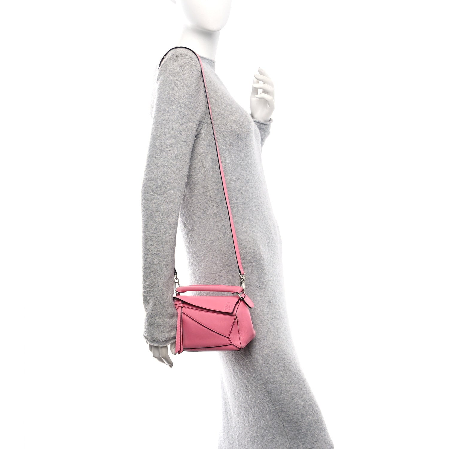 Calfskin Mini Puzzle Bag Wild Rose