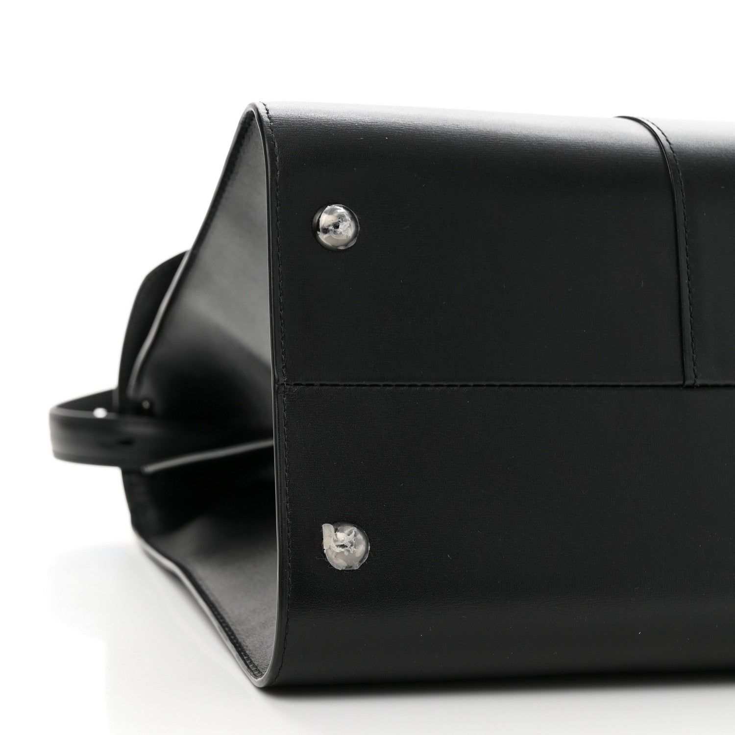 Calfskin MM L'Humour Brillant Satchel Black