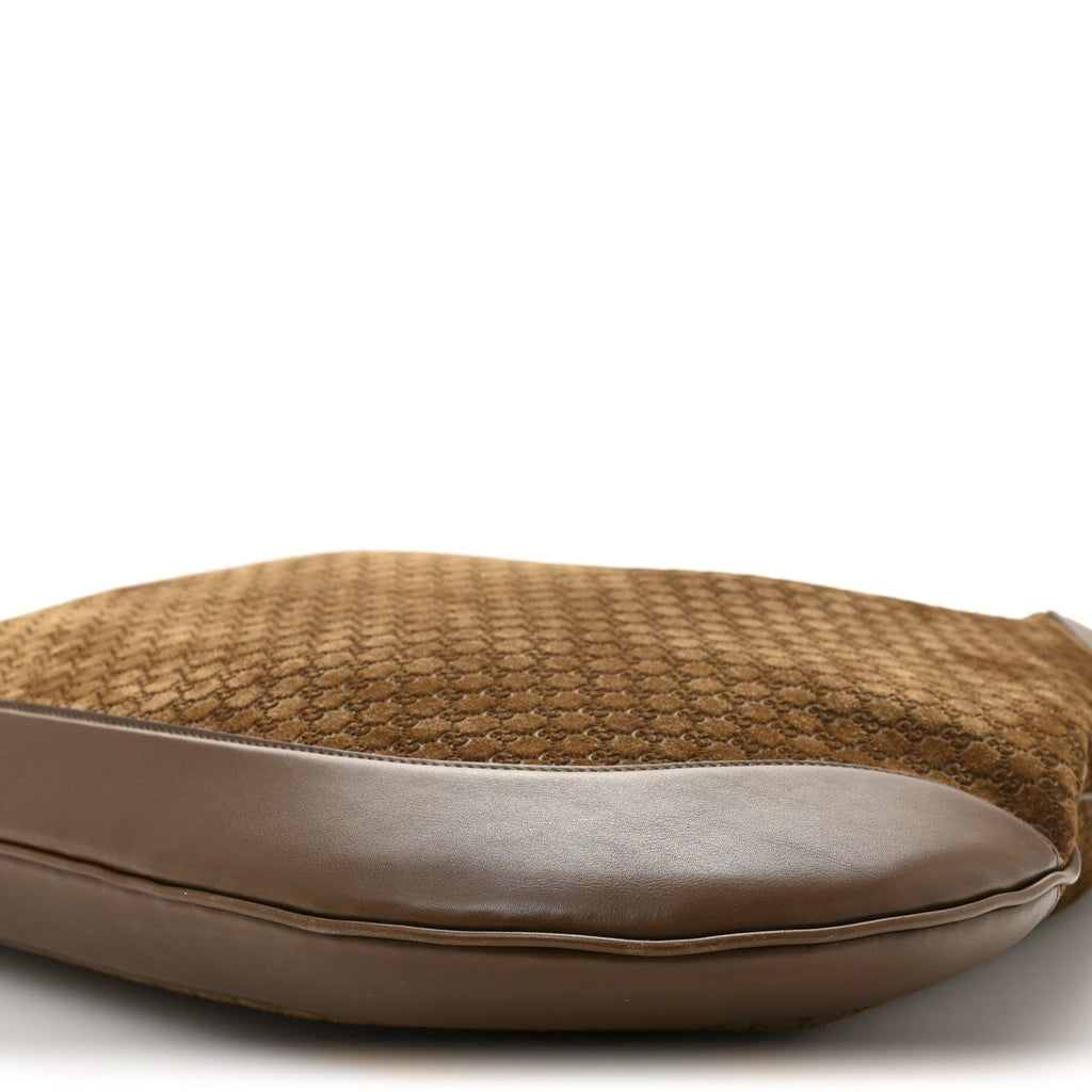 GG Suede B Large Shoulder Bag Brown