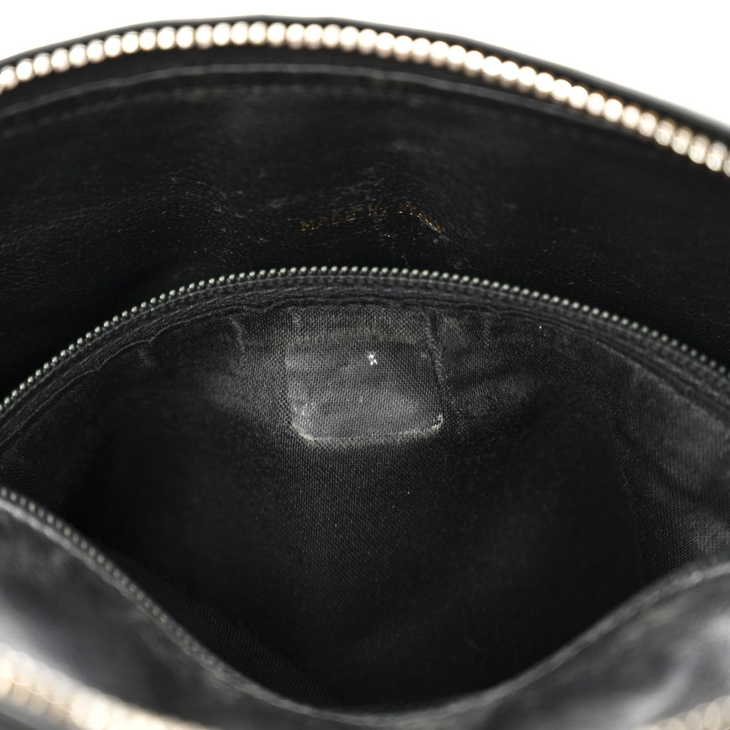 Caviar Quilted Camera Case Black