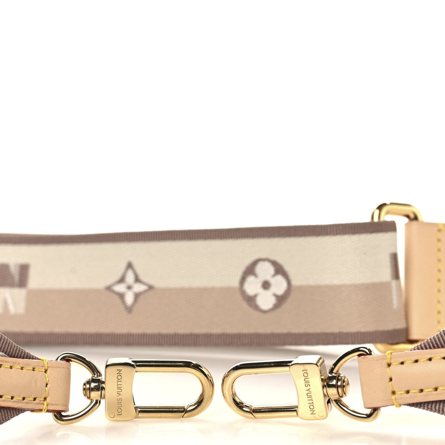 Jacquard Speedy Bandouliere 20 Shoulder Strap Beige Brown