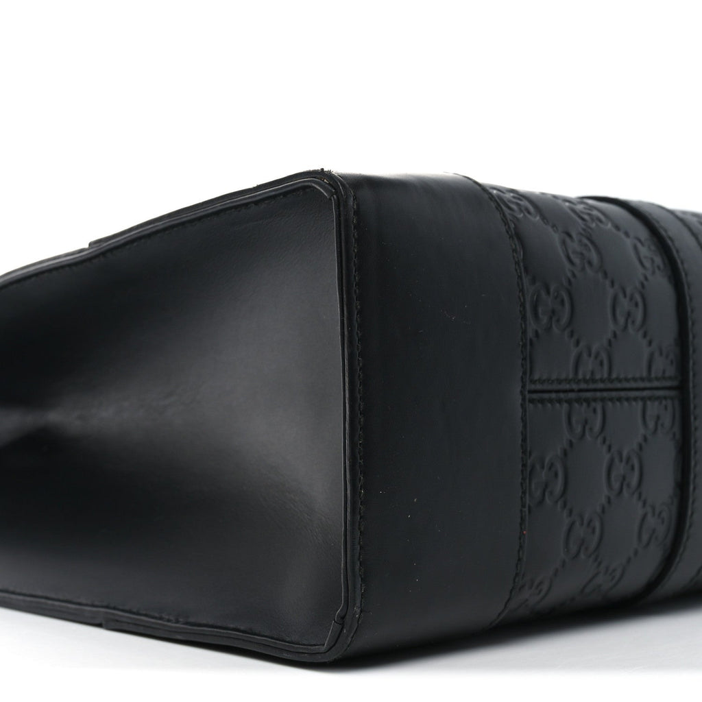 Guccissima Signature Briefcase Black
