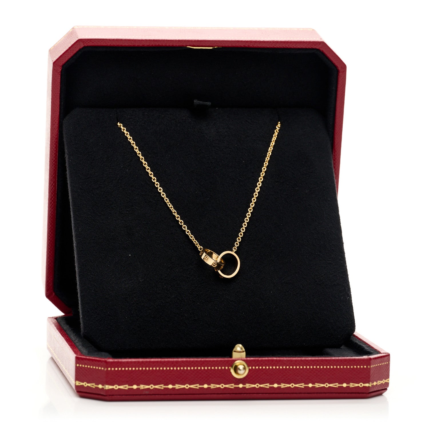 18K Yellow Gold Interlocking LOVE Necklace