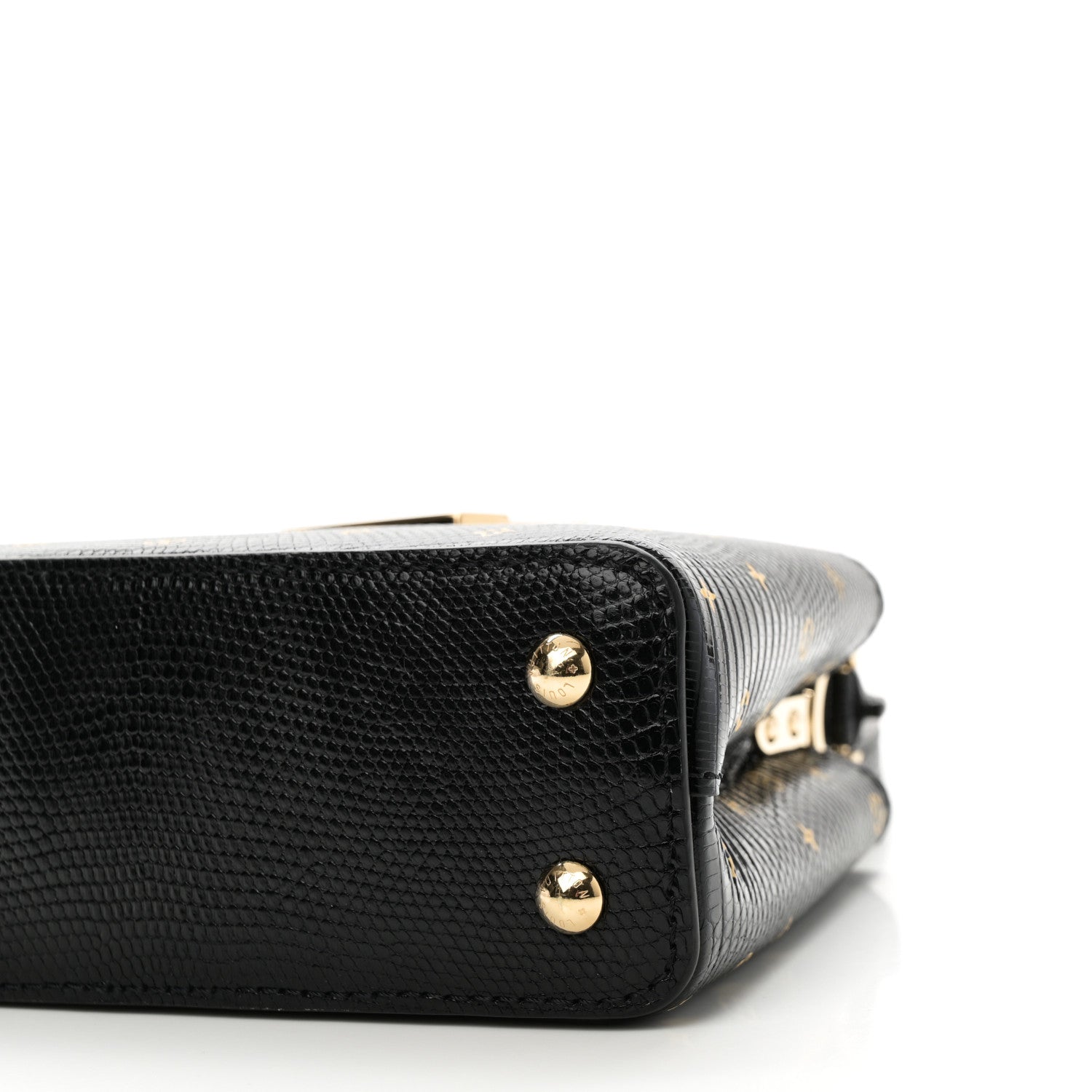 Lizard Capucines Mini Black