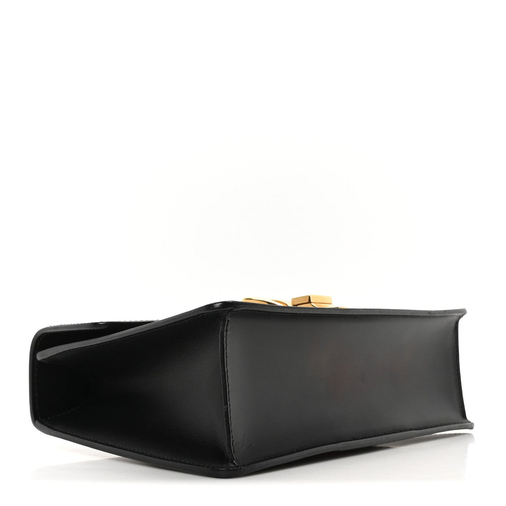 Calfskin Small Sylvie Shoulder Bag Black