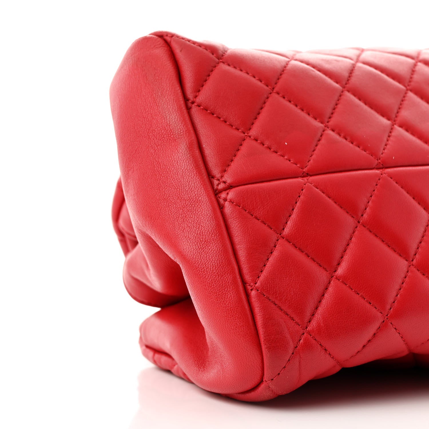 Lambskin Quilted Medium Just Mademoiselle Red