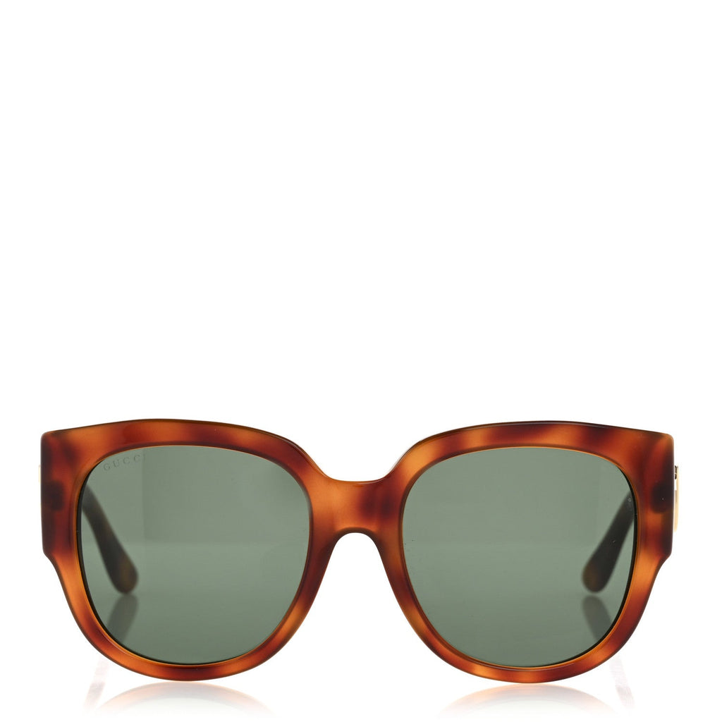 Acetate Square Frame Sunglasses GG0142SA Tortoise
