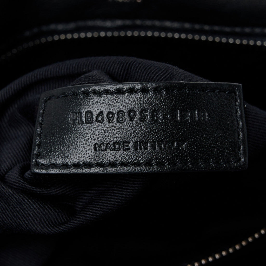 Cotton Bandana Monogram Medium Niki Chain Satchel Black White