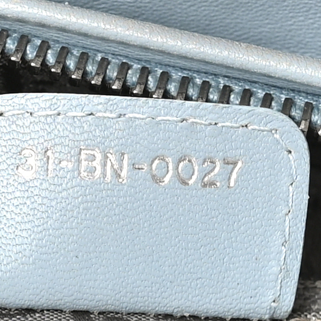 Lambskin Cannage Medium Lady Dior Light Blue