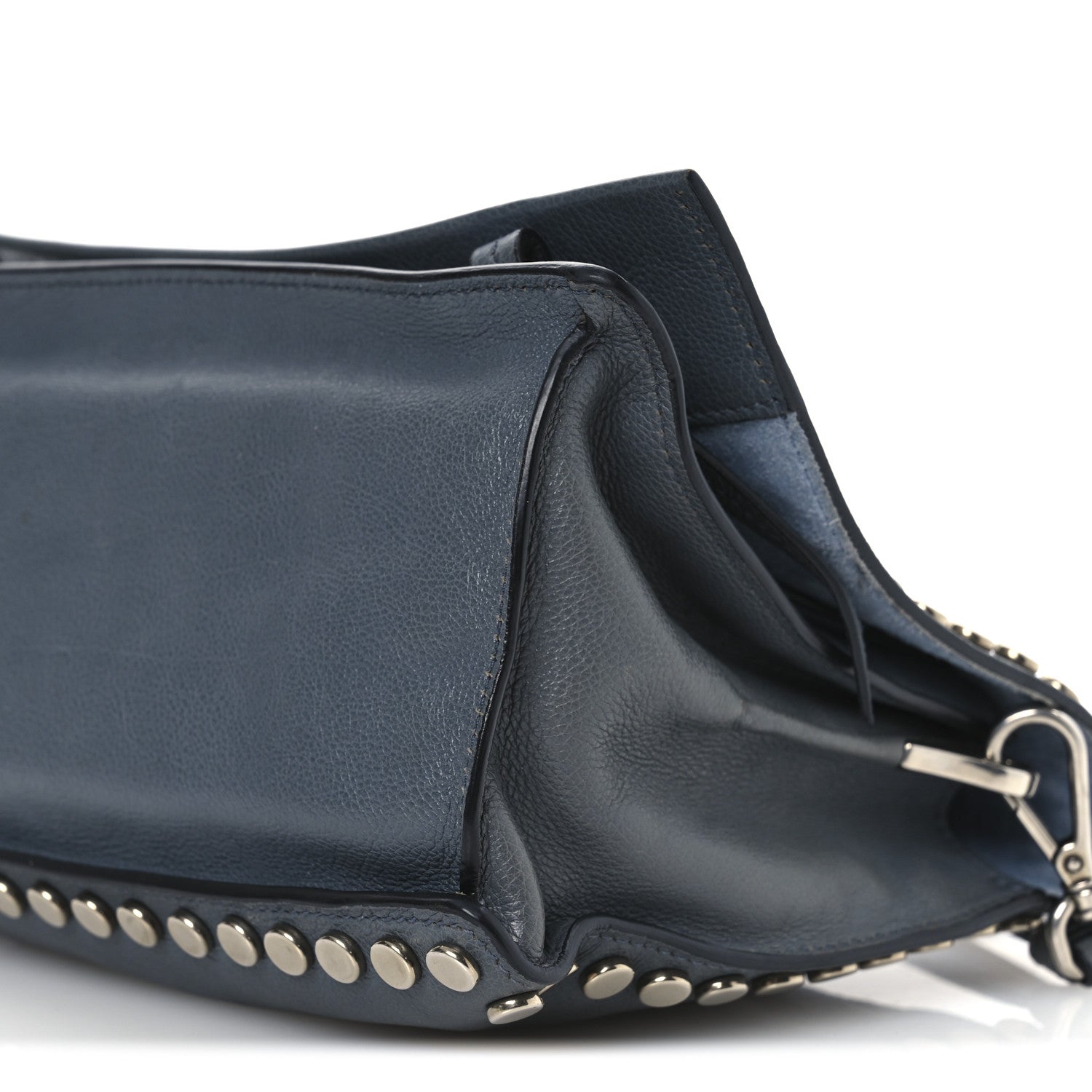 Glace Calf Studded Etiquette Flap Marmo Astrale