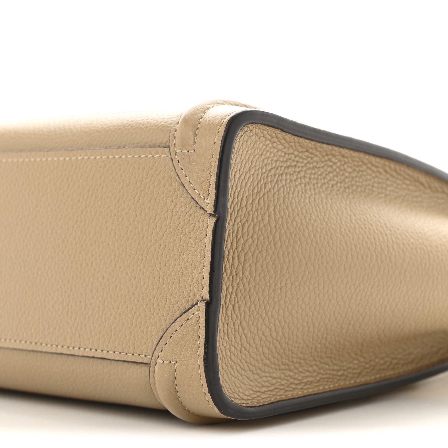 Drummed Calfskin Nano Luggage Dune