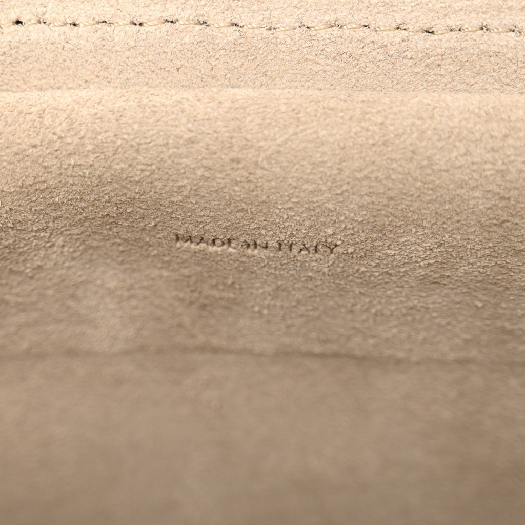 Grained Calfskin Micro Belt Bag Light Taupe