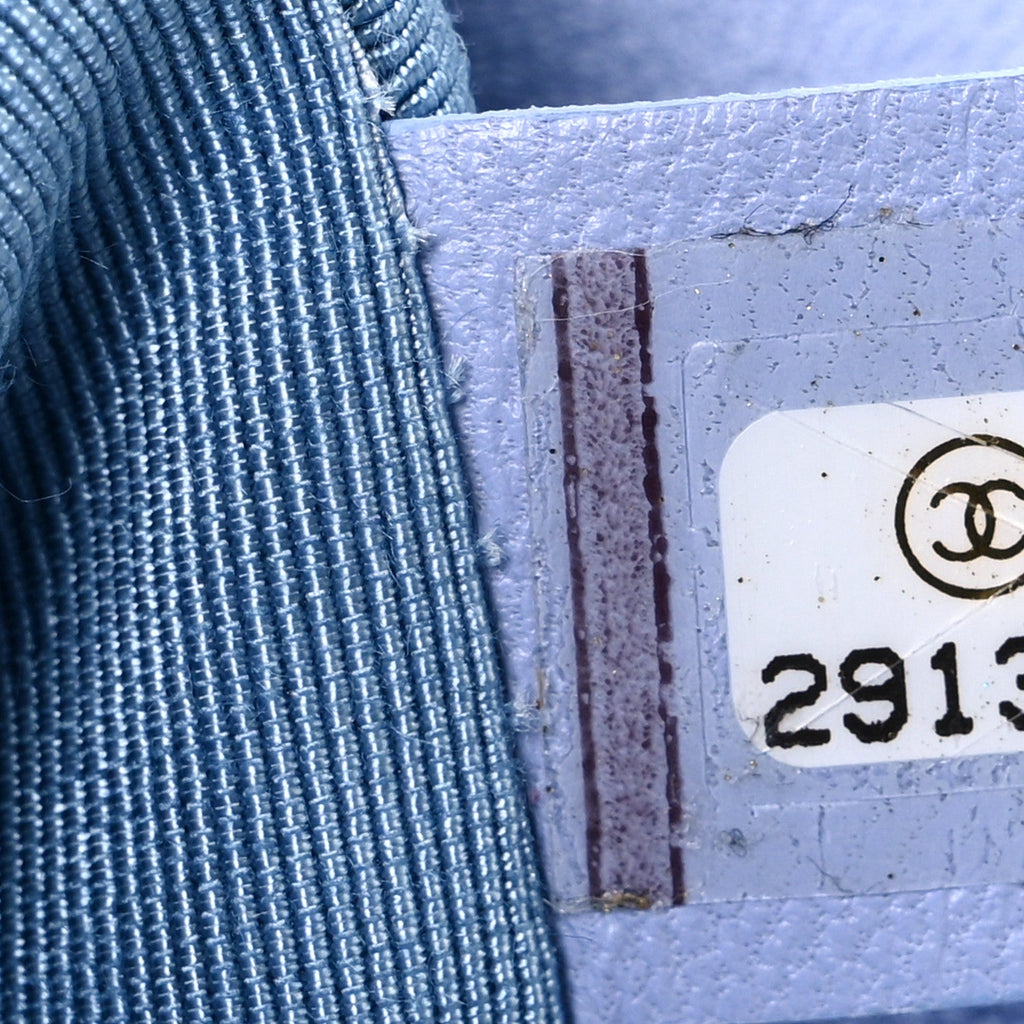 Jersey Lambskin Quilted Medium Chanel 19 Flap Light Blue