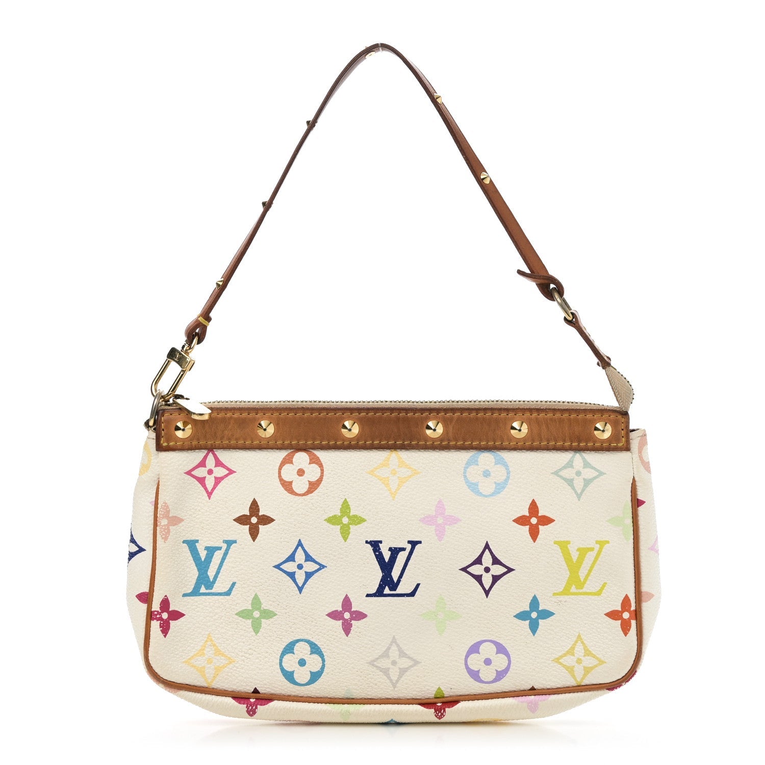 Monogram Multicolor Pochette Accessories White