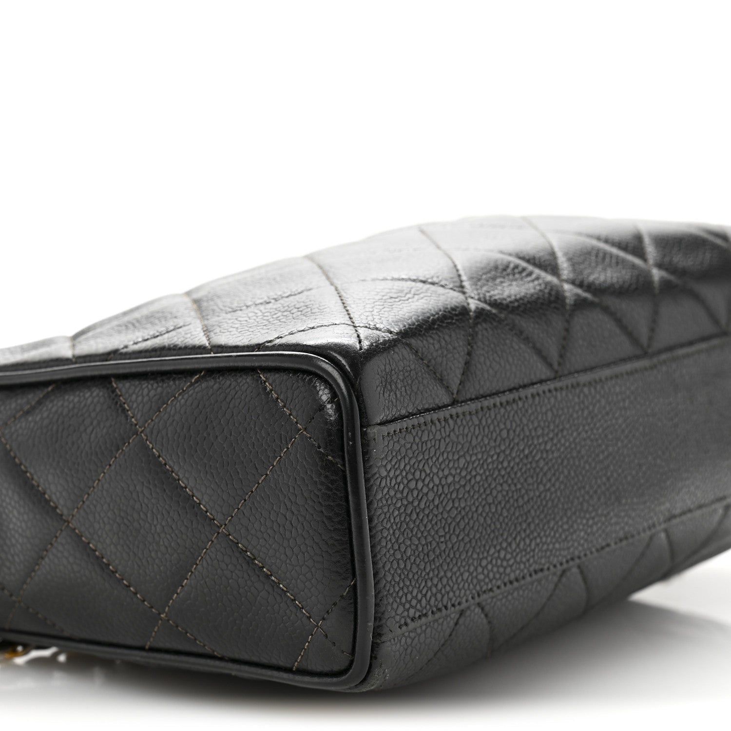 Caviar Quilted Camera Case Black