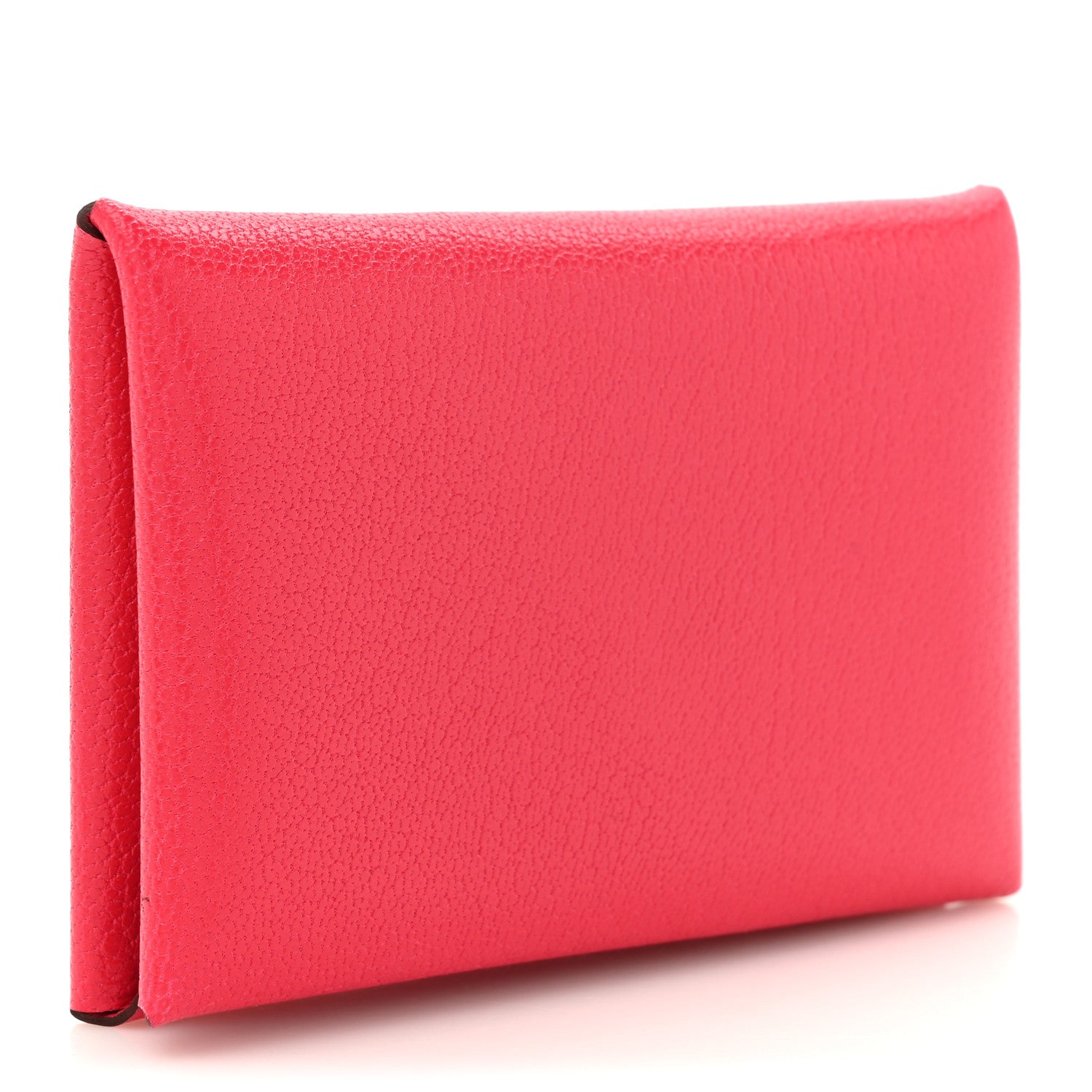 Chevre Mysore Calvi Card Case Rose Extreme