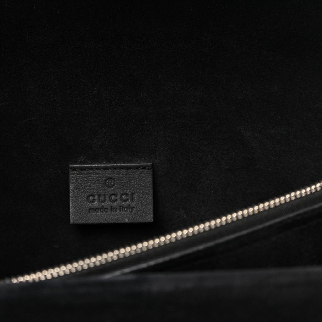 GG Supreme Monogram Small Dionysus Shoulder Bag Black