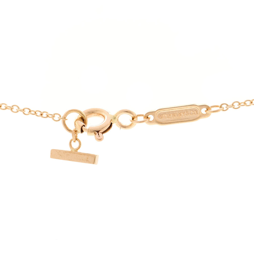 18K Rose Gold Small T Smile Pendant Necklace