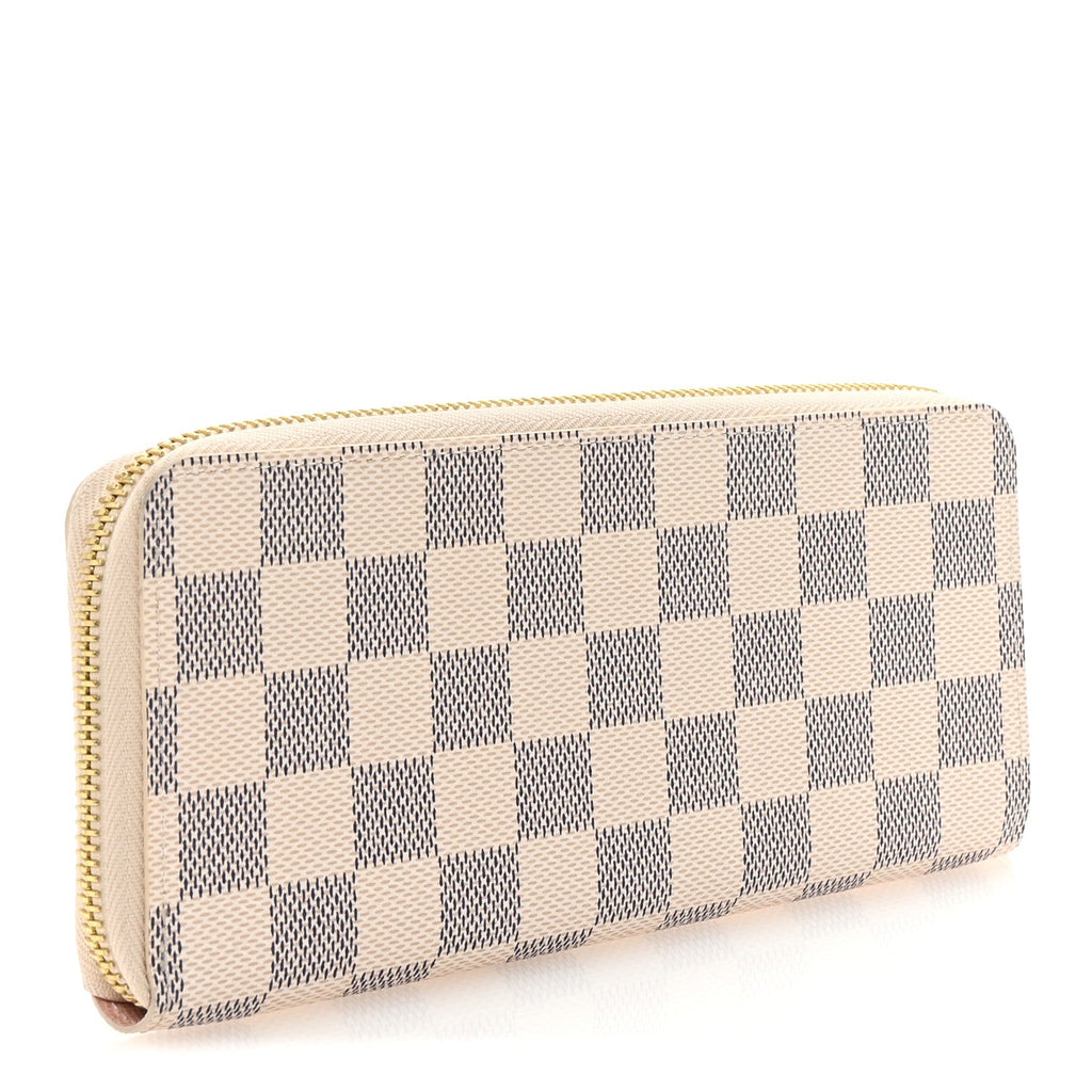 Damier Azur Clemence Wallet Rose Ballerine