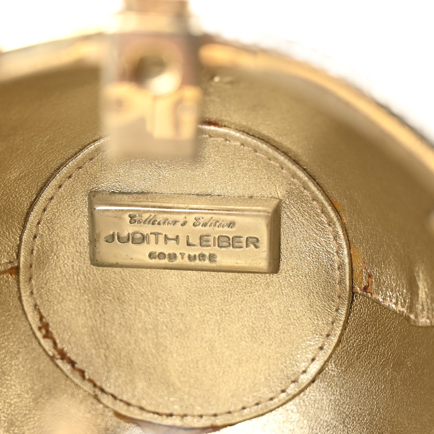 Crystal Pearl Amelia Hot Air Balloon Minaudiere Clutch Gold