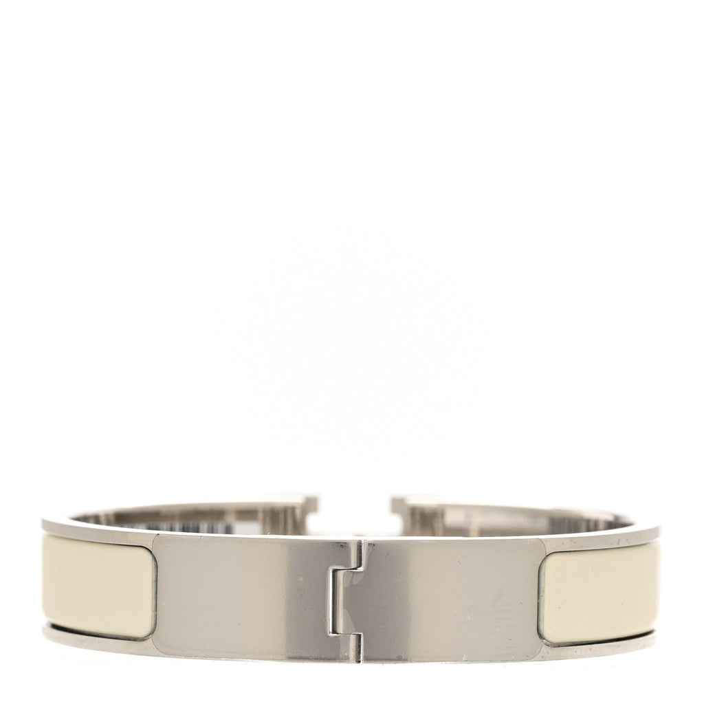 Enamel Narrow Clic Clac H Bracelet PM Creme
