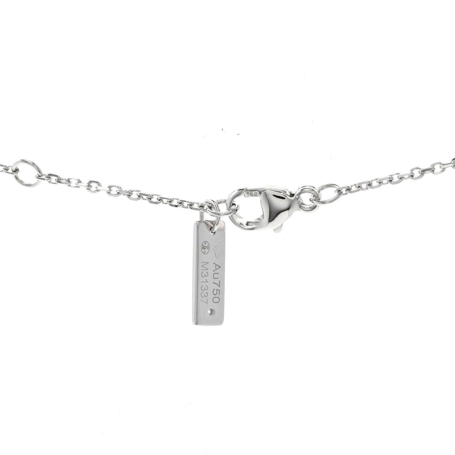 18K White Gold Diamond Baby Move Necklace