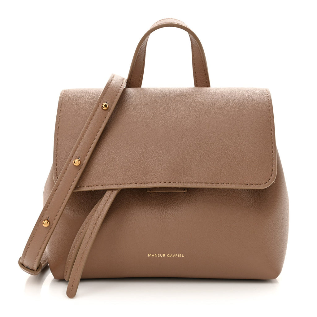Calfskin Mini Soft Lady Bag Biscotto