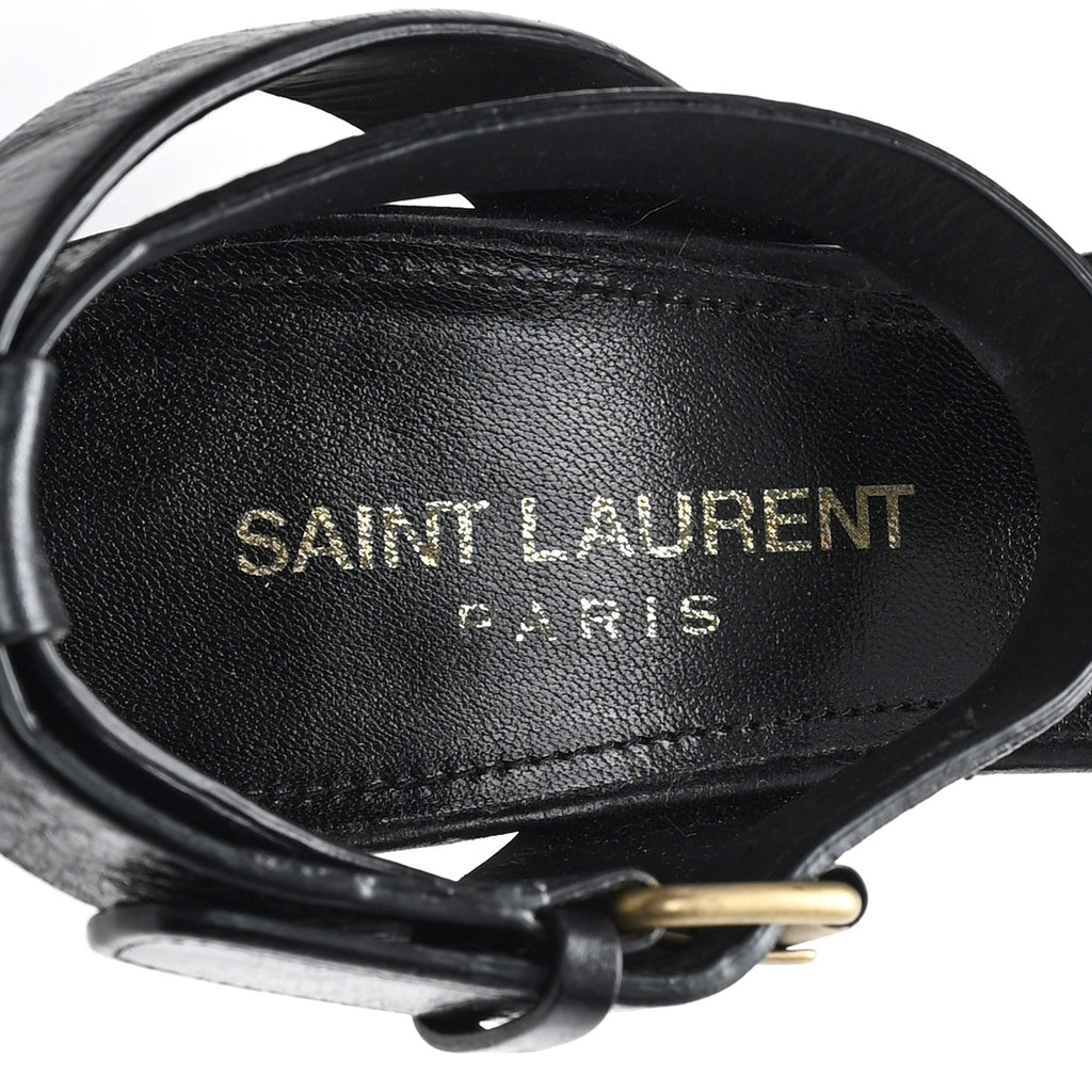 Calfskin Oak 75 Sandals 35 Black