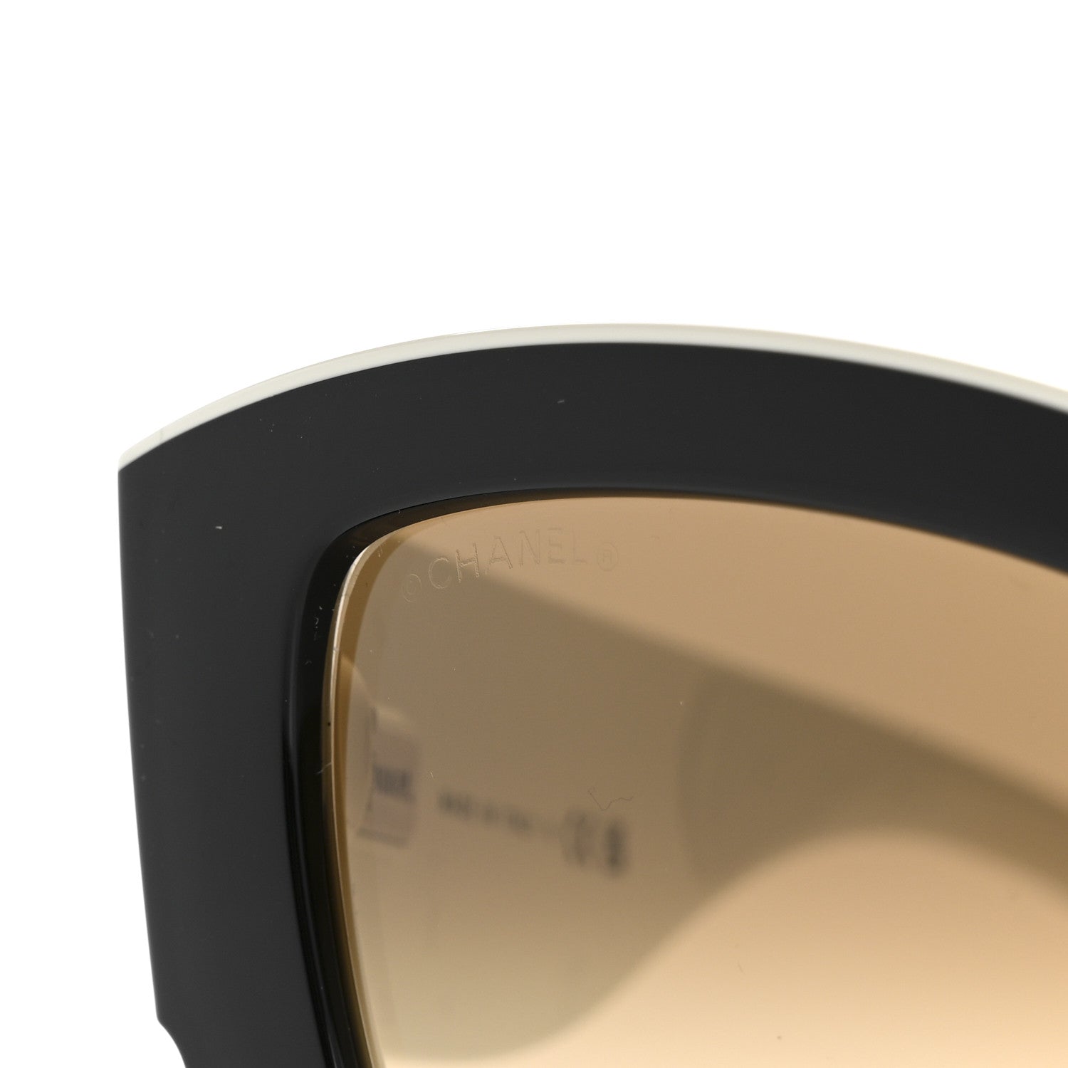 Acetate Square Sunglasses 6058 Black White