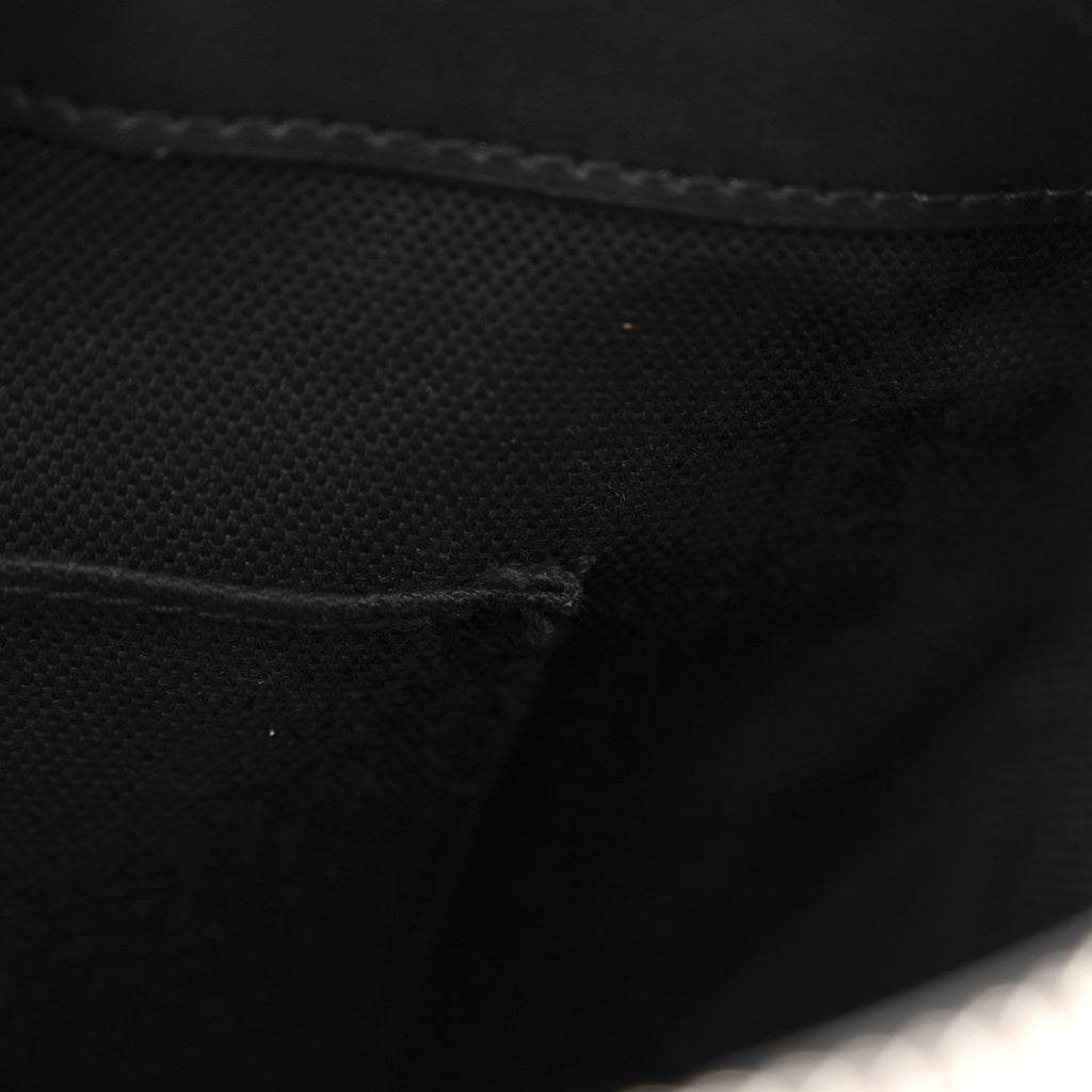 GG Supreme Monogram Web Small Flat Messenger Bag Black Grey