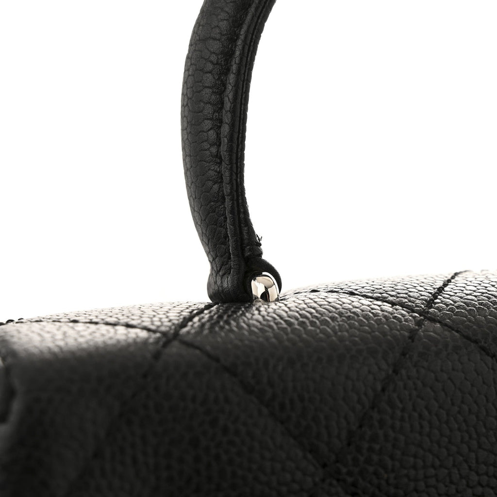 Caviar Quilted Jumbo Kelly Flap Black