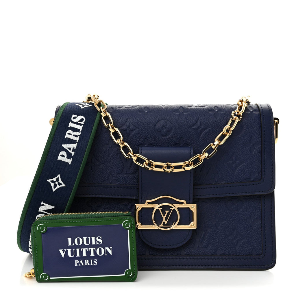 Empreinte Monogram Dauphine MM Blue Myrtle