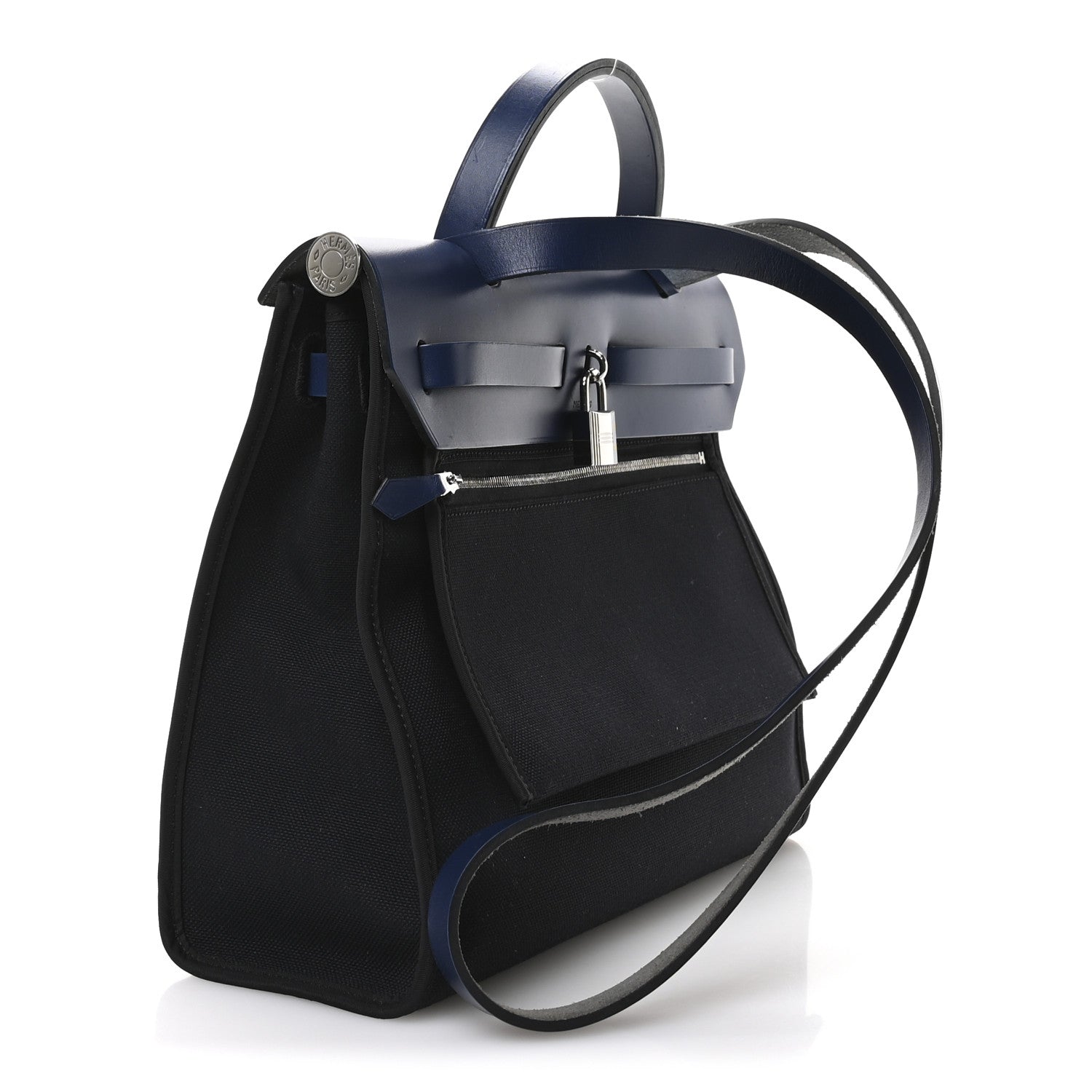 Military Toile Vache Hunter Herbag Zip 31 PM Bleu Marine Bleu Saphir