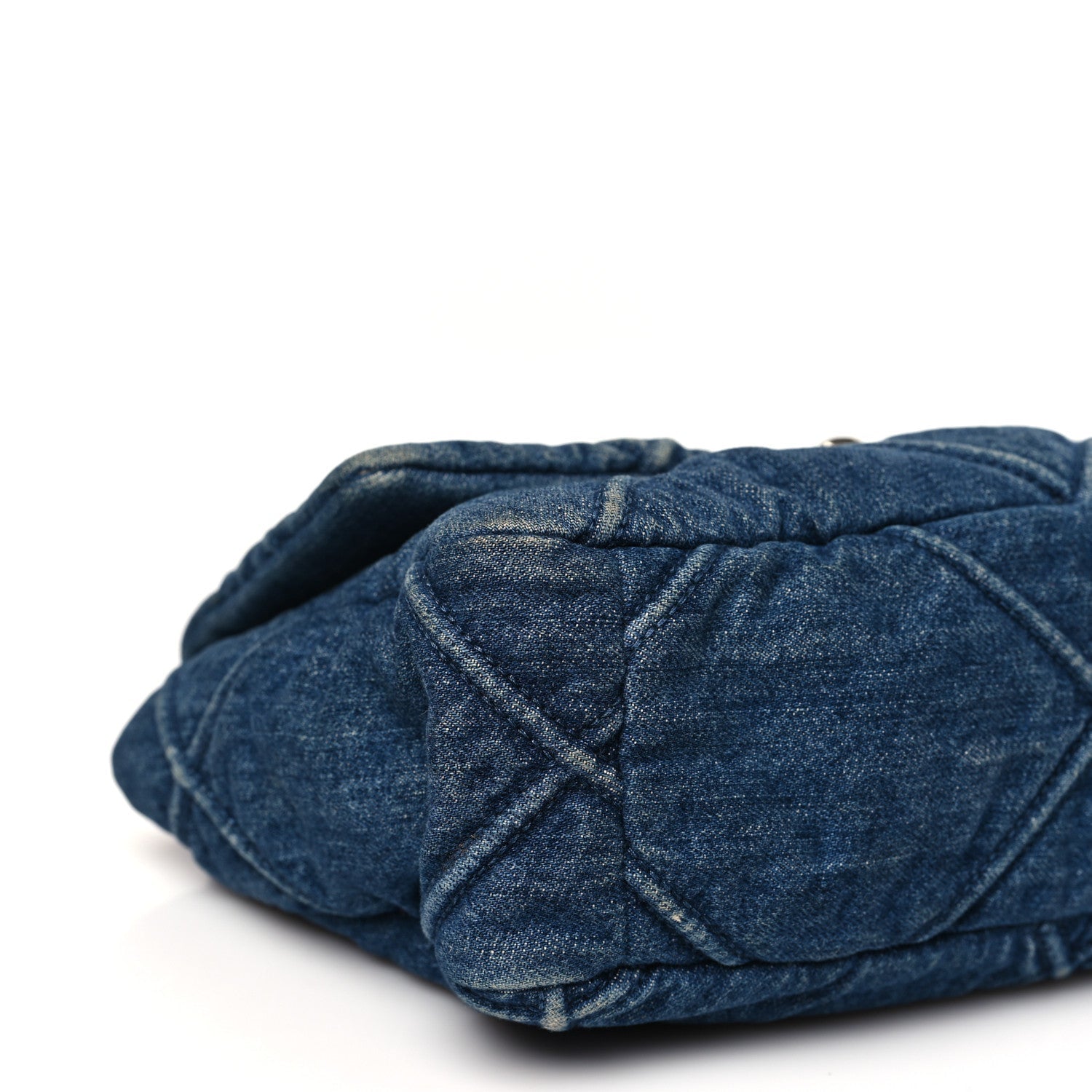 Denim Quilted Medium Chanel 19 Flap Blue