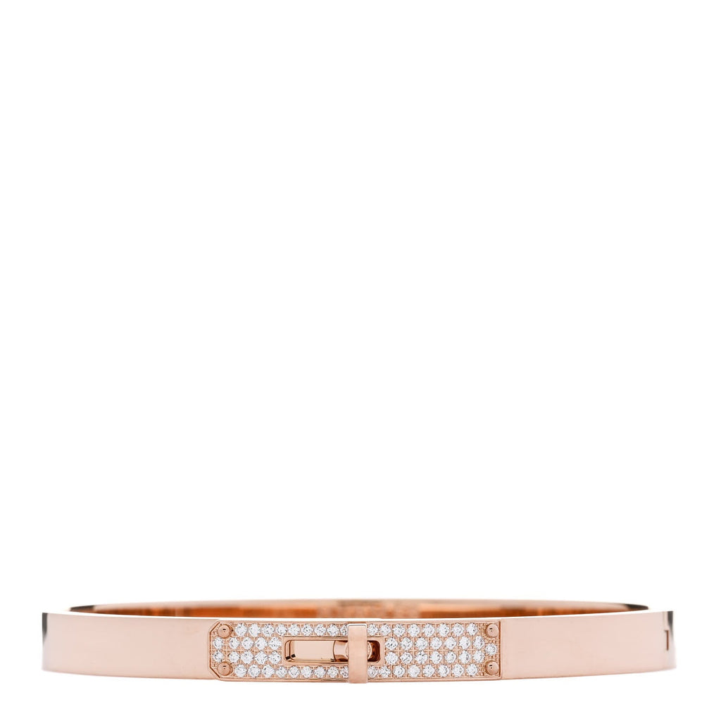 18K Rose Gold Diamond PM Kelly Pave Bracelet SH