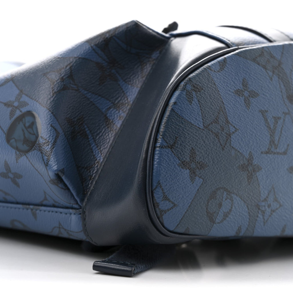 Monogram Aquagarden Christopher MM Backpack Abyss Blue