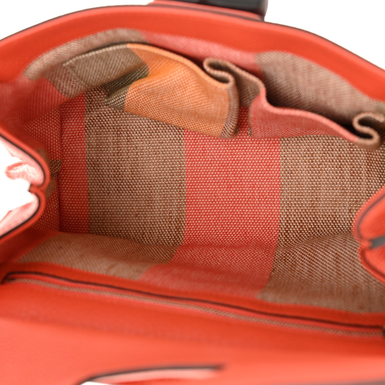 Cellarius Calfskin Small Bamboo Daily Top Handle Bag New Dark Orange