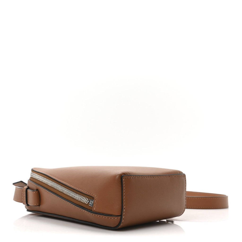 Classic Calfskin Anagram Box Crossbody Tan