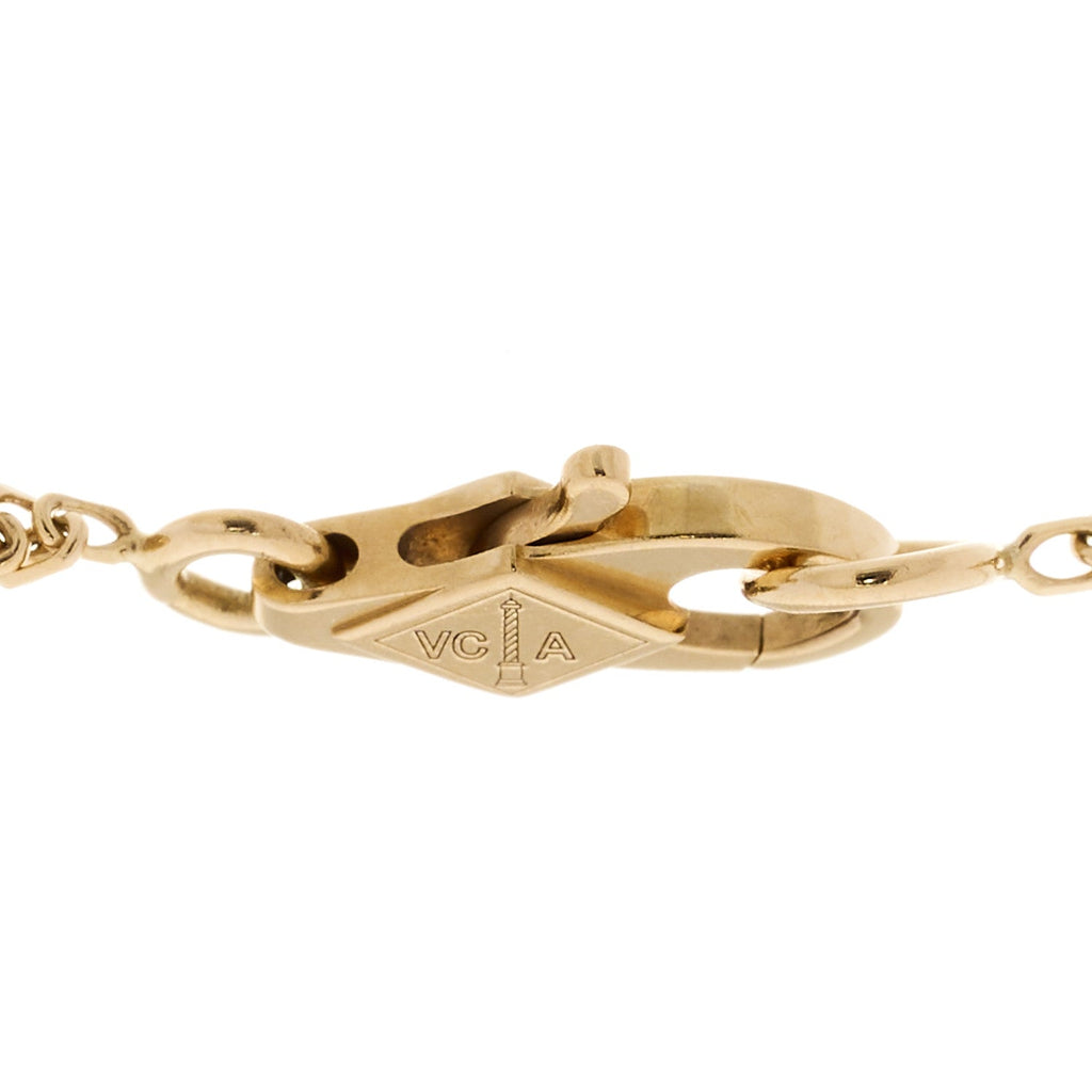 18K Yellow Gold Mother of Pearl Sweet Alhambra Bracelet